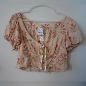free people easy to love blouse size large brand new with tag